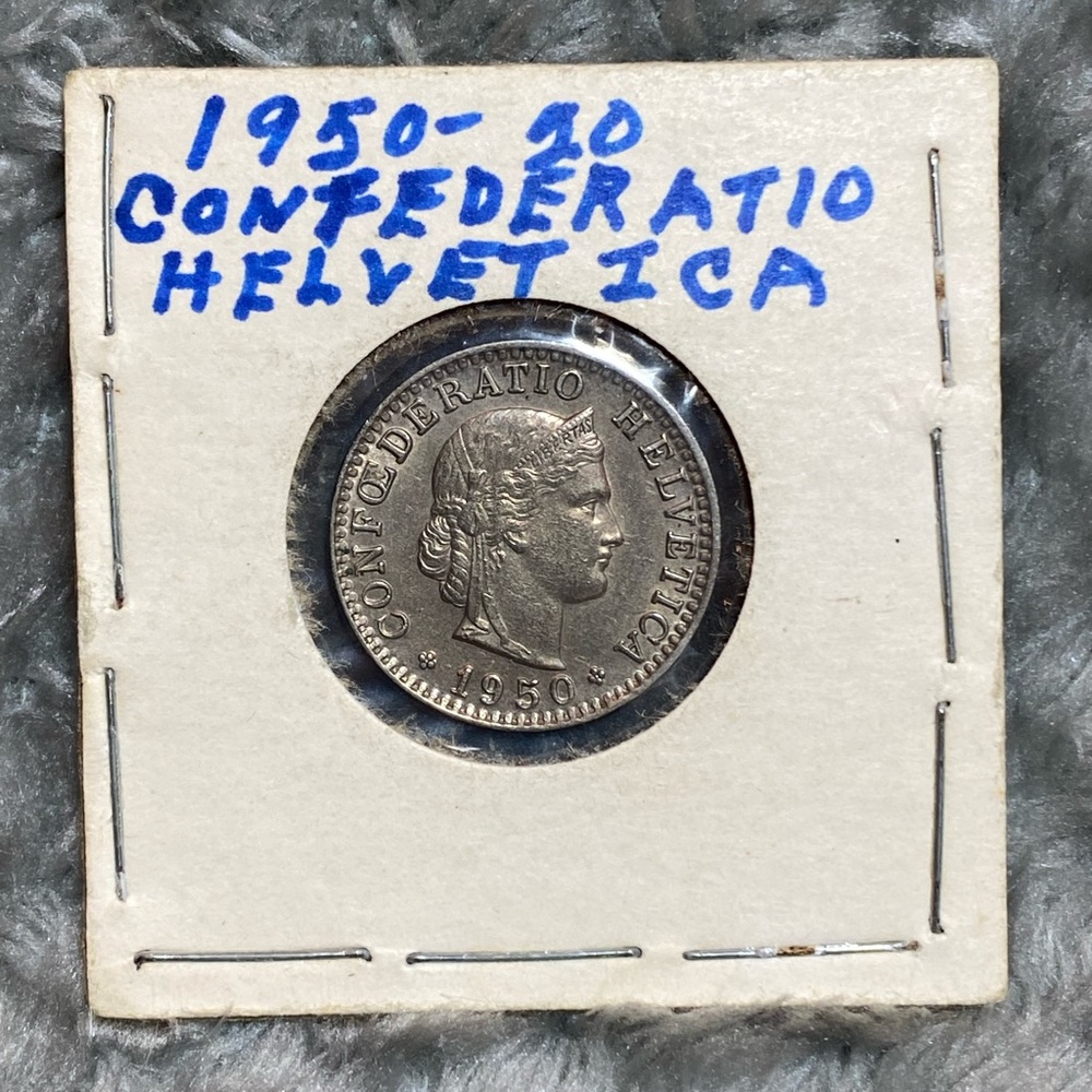1950 20 Rappen from Switzerland